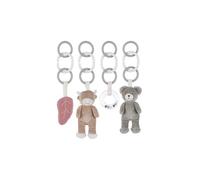 NOUKIE'S - Set di attività Fluffy Orso & Lily Multicolore - Giocattolo sveglio sensoriale con carta arricciata, sonaglio, pouet e campanellino - Stimola i sensi e le capacità motorie fin dalla nascita