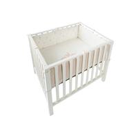 Noukie's - Tappeto parco Bali, Moka & Snow - con bordi - 75 x 95 x 30 cm - Veloudoux