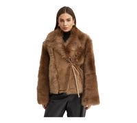 NOUR HAMMOUR - Verena Luscious Shearling Jacket - - Jackets - Donna - Marrone - M