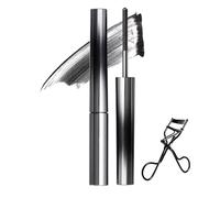 Nour Iron Wand Mascara, Nour Iron Mascara, Nour - Iron Wand Mascara, Iron Wand Mascara, Metal Rod Mascara, 3D Curling Iron Mascara, Waterproof, Flake Proof, Long Lasting (black)