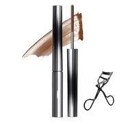 Nour Iron Wand Mascara, Nour Iron Mascara, Nour - Iron Wand Mascara, Iron Wand Mascara, Metal Rod Mascara, 3D Curling Iron Mascara, Waterproof, Flake Proof, Long Lasting (brown)