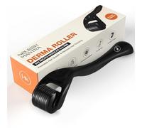 Nourish Mantra Derma Roller 0,5 mm con custodia da viaggio, microaghi in acciaio inox 540, derma roller per la crescita del cuoio capelluto e della barba, facile e sicuro da usare, per donne e uomini