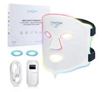Nourished Bodynskin Maschera LED per il Viso a 7 Colori con Infrarossi Vicini - Terapia della Luce Blu, Rossa per il Viso - 114 LED - Strumento per la Cura della Pelle contro le Rughe, Anti-Età