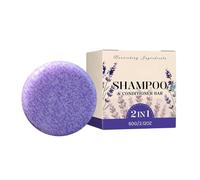 Nourishing Hair Bar - 2-in-1 Shampoo Conditioner Soap, 60g Solid Lavender Scent Formula, Natural Botanical Care, Hair Beauty Item, Hairs Strengthening for Daily Salon Styling