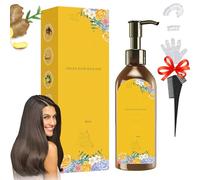 Nourishing Plant-Based Hair Color - Long-Lasting Single Agent Floral Dye, for Gray Hair Coverage (Dark Brown)