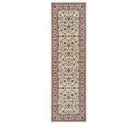 Nouristan Runner di design Dizi (80 x 350 cm, 100% polipropilene termofissato, resistente e facile da pulire, rimagliato all'orlo, ideale per tutte le stanze, riscaldamento a pavimento), beige crema