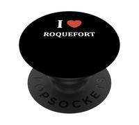 Nourriture Roquefort fromage Humour i love Roquefort PopSockets PopGrip Adesivo