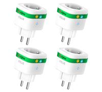 NOUS A7Z Presa Intelligente ZigBee con Monitoraggio Energia, 16A, Controllo App & Voce, Timer e Programmi, Compatibile con Alexa, Google Home, Home Assistant, Tuya, Richiede Hub ZigBee, 4 Pack