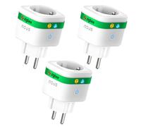 NOUS A7Z Presa Intelligente ZigBee con Monitoraggio Energia, 16A, Controllo App & Voce, Timer e Programmi, Compatibile con Alexa, Google Home, Home Assistant, Tuya, Richiede Hub ZigBee, 3 Pack