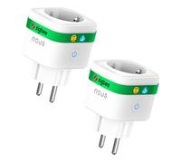 NOUS A7Z Presa Smart ZigBee 3.0, 16A, Certificata TÜV, Monitoraggio dei Consumi, Controllo da App, Timer, Compatibile con Alexa, Google Home, Home Assistant & Tuya, Pack of 2,