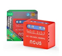 NOUS B5Z Modulo Interruttore Smart ZigBee Con Misurazione Energia - 1 Canale da Incasso, ZigBee 3.0, 100-240V 2000W, Compatibile con Alexa, Google Assistant, SmartThings, Hub Richiesto