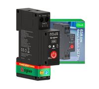NOUS D5Z Pro ZigBee DIN Smart Switch 63A con monitoraggio dell'energia in tempo reale, controllo app tramite Nous Smart Home, compatibile con Zigbee2MQTT, Alexa, Google Home, Home Assistant, ZigBee