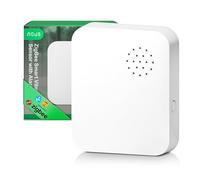 NOUS E14 Sensore Vibrazioni ZigBee con Allarme, Sensore Urti Smart con Sirena >120 dB, ZigBee 3.0, Notifiche tramite App, Compatibile con Alexa & Google Home, Hub Richiesto