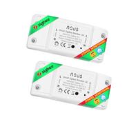 Nous L6Z - Interruttore intelligente Alexa e Google Home con timer, contatore elettrico, 230 V, compatibile con ZigBee2MQTT - Hub 3.0 richiesto