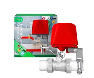 NOUS LZ3 Valvola dell'acqua ZigBee, compatibile con Google Assistant e Amazon Alexa, timer intelligente Tuya, controllo dell'irrigazione con valvola dell'acqua ZigBee2MQTT