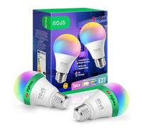 NOUS P3Z, Zigbee Lampadine Led E27 Luce Calda Fredda, Tuya Smart Life Luci Led Rgb, Lampadina Compatibile con Alexa, Google Home Assistant, M2QTT, Luce Intelligente Dispositivi Lampade