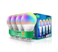 NOUS P3Z, Zigbee Lampadine Led E27 Luce Calda Fredda, Tuya Smart Life Luci Led Rgb, Lampadina Compatibile con Alexa, Google Home Assistant, M2QTT, Luce Intelligente Dispositivi Lampade