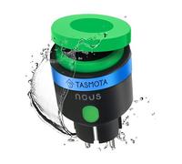 NOUS Tasmota, presa intelligente per esterni, ESP32, IP44, presa impermeabile, presa 16A con consumo energetico, contatore di corrente, timer, compatibile con Alexa, Google Home Assistant, MQTT, WiFi