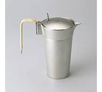 Nousaku Chirori Giapponese Latta Sake Bottiglia Pot 360ml Takaoka Artigianale