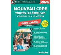 Nouveau CRPE - Toutes les épreuves (admission & admissibilité): Concours 2026 - Accessible dès la L3