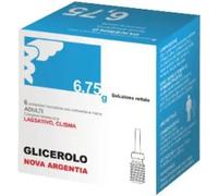 Nova Argentia - Glicerolo 6 microclismi da 6,75 g - Soluzione rettale