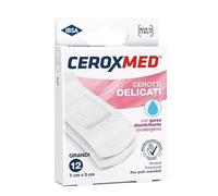 CEROTTI DELICATI CEROXMED CON GARZA DISINFETTANTE PER PELLI SENSIBILI 7X3CM 12 PEZZI
