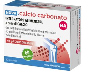 nova argentia Nova Calcio Carbonato 0,5g Integratore Ossa E Denti 60 Compresse