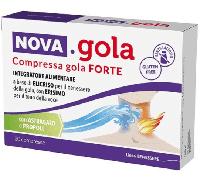 Nova argentia Nova Gola Compresse Gola Forte per Tosse e Mal di Gola 20 Compresse