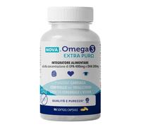 Nova Argentia Nova Omega 3 Extra Puro - Integratore per il cuore e il colesterolo, 90 softgel