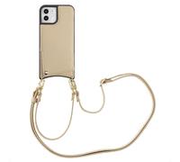 SELENCIA Nova Backcover con cordino e portacarte COVER per Apple iPhone 12/ iPhone 12 Pro, Beige
