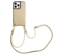 SELENCIA Nova Backcover con cordino e portacarte COVER per Apple iPhone 13 Pro, Beige