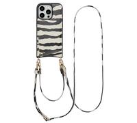 SELENCIA Nova Backcover con cordino e portacarte COVER per Apple iPhone 16 Pro, Multicolore