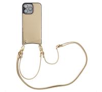 SELENCIA Nova Backcover con cordino e portacarte COVER per Apple iPhone 16 Pro Max, Beige