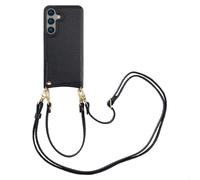 SELENCIA Nova Backcover con cordino e portacarte COVER per Samsung Samsung Galaxy S24, Nero