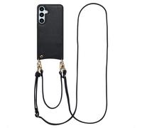 SELENCIA Nova Backcover con cordino e portacarte CUSTODIA A LIBRO per Samsung Samsung Galaxy S24 Plus/Samsung Galaxy S25 Plus, Nero