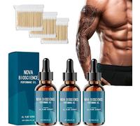 Nova Bioscience Performance Oil per uomo, Revitahepa Male Growth Nutrition Drops,Nova Bioscience Complex Men's Drops (3 pezzi)