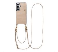 SELENCIA Nova Croco Backcover con cordino e portacarte COVER per Samsung Samsung Galaxy S26, Beige