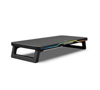 NOVA GAMING CELESTIUM - Rialzo schermo RGB con hub - Supporta fino a 25 kg, Pattini antiscivolo, 3 porte USB, 2 porte USB-C, LED RGB - Compatibilità universale