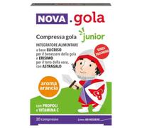 Nova Gola Junior 20 Compresse Gusto Fragola Bambini 3+