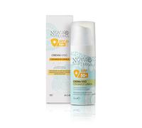 Nova Luma-Protezione Solare Viso SPF 50 Anti-Età,Antimacchia -Anti UVA e UVB, Pelle Ringiovanita e Uniforme, Con Acido Ialuronico,Aloe Vera,Olio Di Argan e Avocado.Vitamina E con Bava di Lumaca -50ml