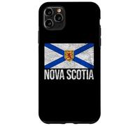 NOVA SCOTIA BANDIERA CANADA NUOVA SCOZIA SALTIRE ROYAL ARMS Custodia per iPhone 11 Pro Max