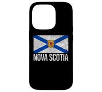 NOVA SCOTIA BANDIERA CANADA NUOVA SCOZIA SALTIRE ROYAL ARMS Custodia per iPhone 14 Pro