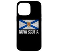 NOVA SCOTIA BANDIERA CANADA NUOVA SCOZIA SALTIRE ROYAL ARMS Custodia per iPhone 14 Pro Max