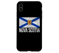 NOVA SCOTIA BANDIERA CANADA NUOVA SCOZIA SALTIRE ROYAL ARMS Custodia per iPhone XS Max