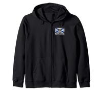 NOVA SCOTIA BANDIERA CANADA NUOVA SCOZIA SALTIRE ROYAL ARMS Felpa con Cappuccio
