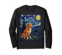 Nova Scotia Duck Tolling Dog Van Gogh Notte Stellata Maglia a Manica