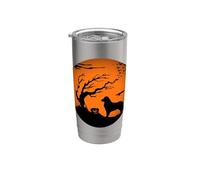Nova Scotia Duck Tolling Retriever Halloween Bicchiere termico in acciaio inox doppia parete
