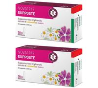 Nova1947 Glicerolo 1500mg Supposte Bambini 2x18 pz Supposte