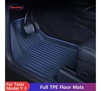 NovaAcc Tutti i tappetini in TPE per Tesla Model Y 3 dal 2021 al 2024 Timone sinistro per tutte le stagioni Tappetino per interni automobilistici Accessori per auto