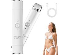 Novae Rasoio elettrico di bellezza, Terrimmer bikini 2 in 1 per le donne, rasoio a doppia testa a cordone per peli pubici, facciali e per il corpo, Impossibile bagnato e asciutto (White)